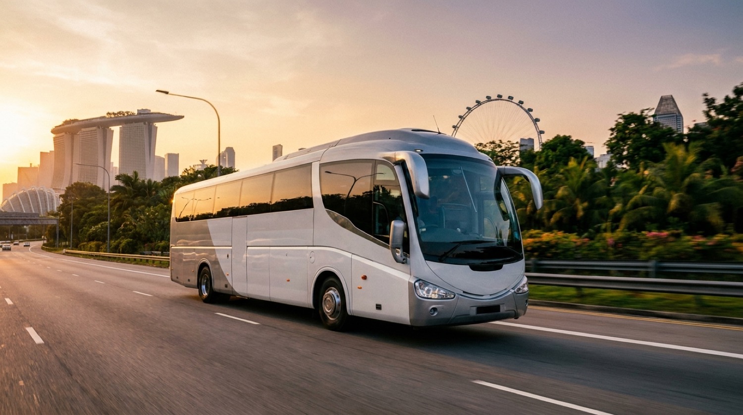 Touring coach · Marina Bay